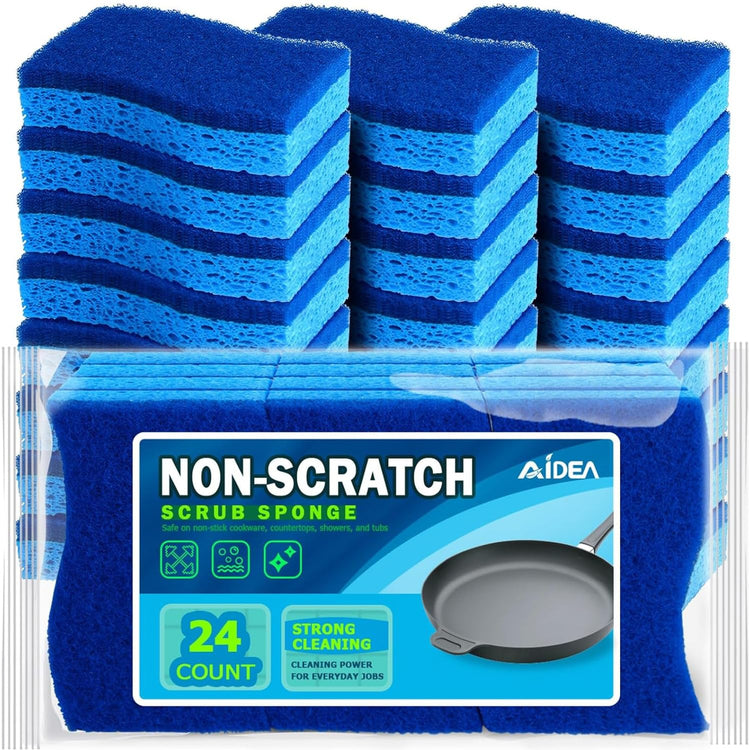 Non Scratch Scrub Sponge (24 Count)