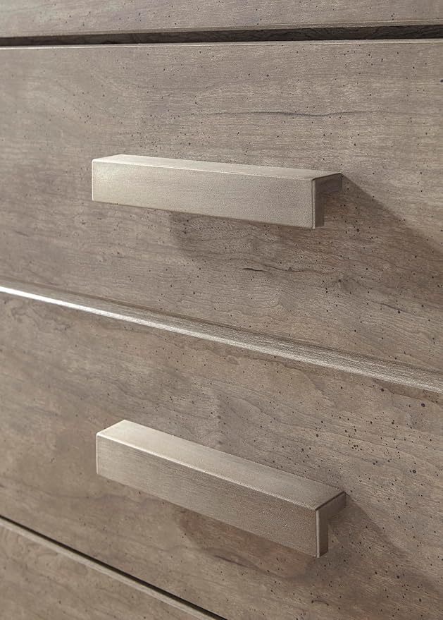 Signature Design by Ashley Culverbach Scandinavian 6 Drawer Dresser, Weathered Gray
