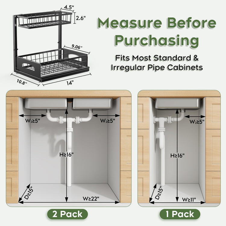 Under Sink Organizer (2 Count)