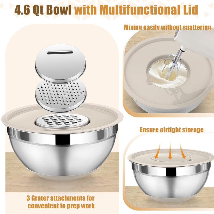 Mixing Bowl with Lid Set of 3