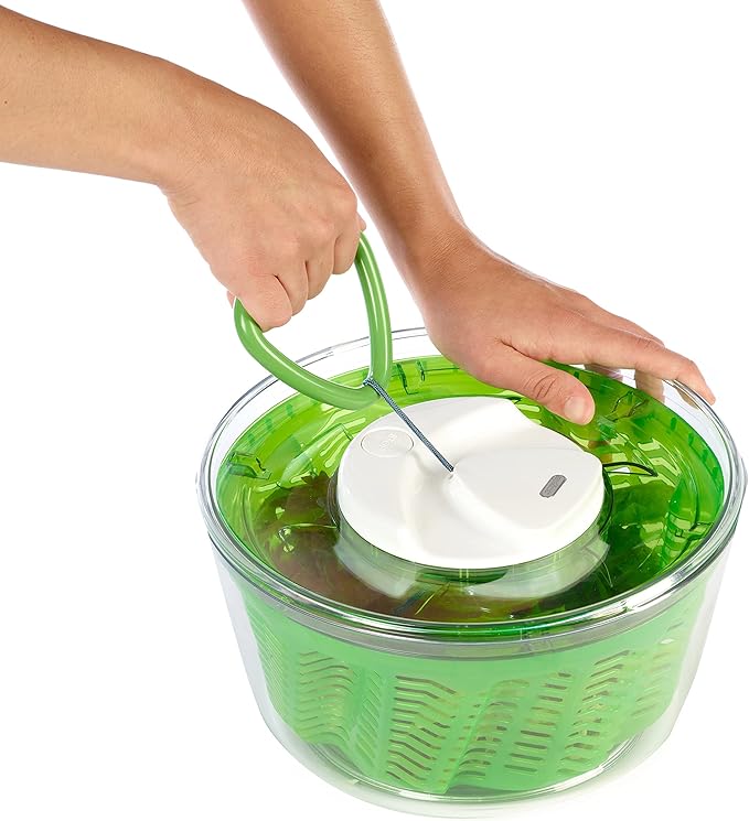 Zyliss E940012 Easy Spin 2 Salad Spinner-Large Green, Plastic