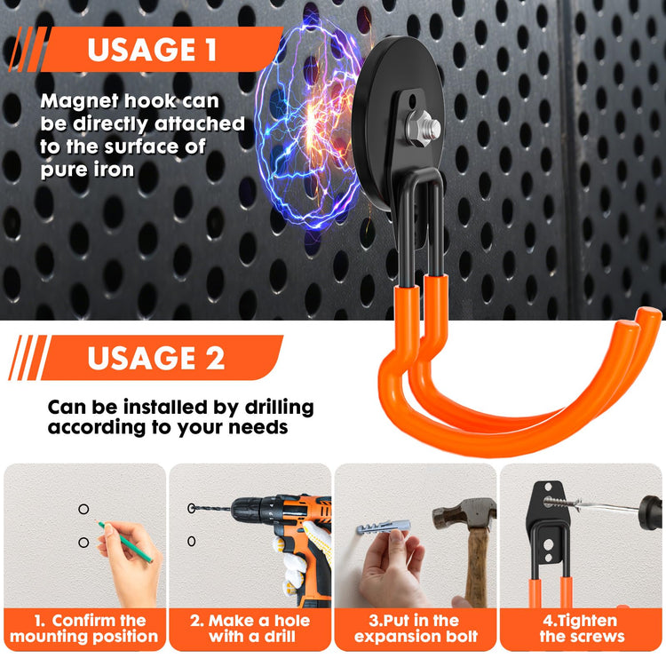 Magnetic Hooks Heavy Duty Storage Garage Magnet Hooks