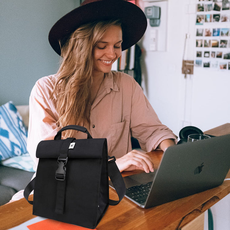 Insulated Lunch Bag Rolltop Lunch Box