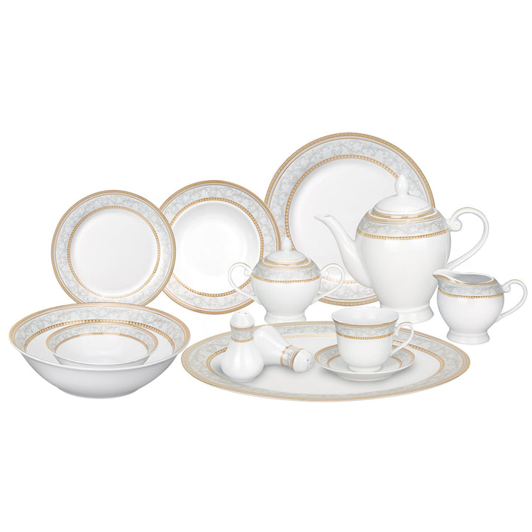 57 Piece Porcelain Dinnerware Set