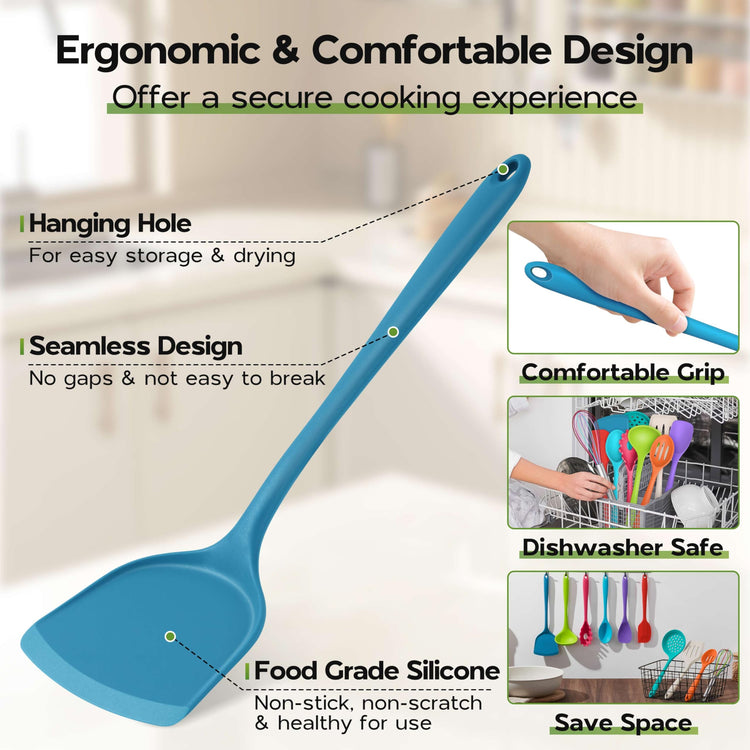 Silicone Kitchen Utensils (10 Count)