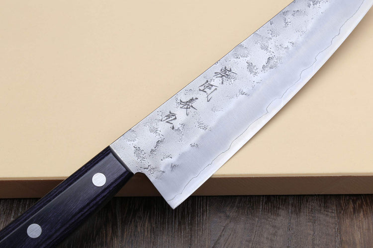 Stainless Clad Nashiji Ginsan High Carbon Stain Resistant Steel Santoku Multipurpose Knife