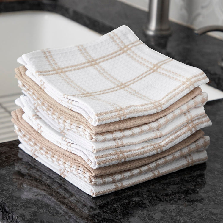 Premium Waffle Dish Cloths (8 Count)