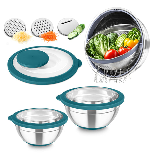 Mixing Bowls with Colander (4 Count)