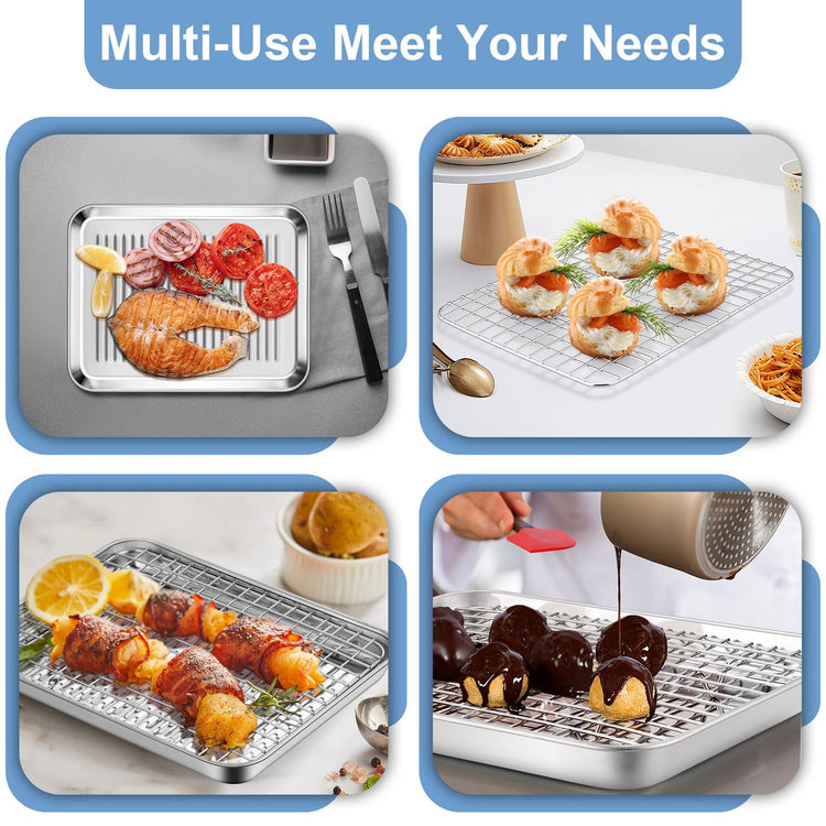 Toaster Oven Pan with Rack (18.99 Count)