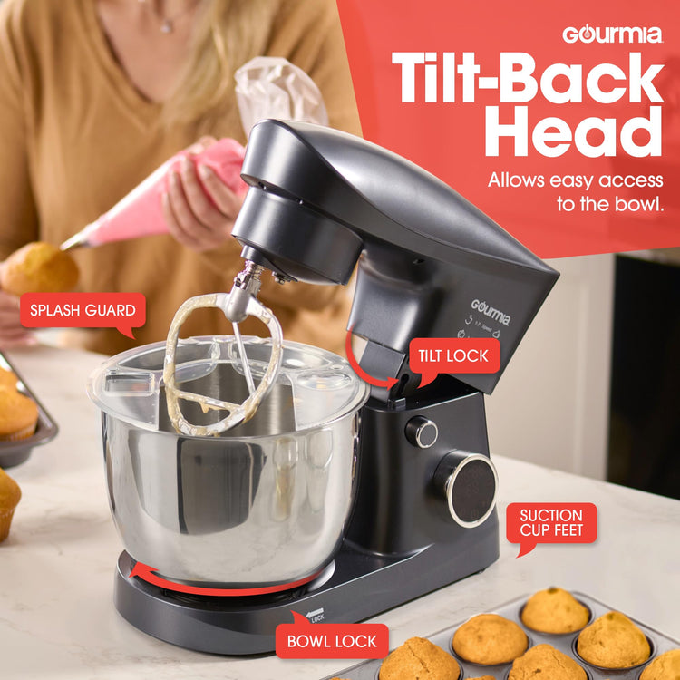 5 Quart Digital Electric Stand Mixer with Attachments