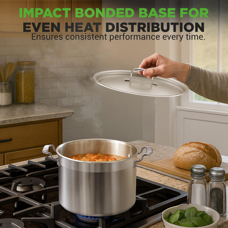 8 Qt Heavy Duty Stockpot with Stainless Steel Lid
