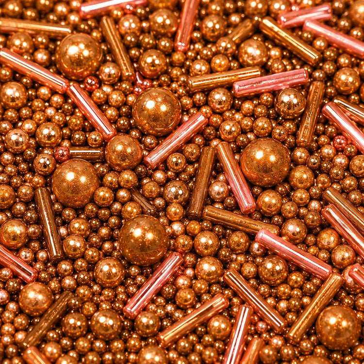 Fusion Rose Gold Metallic Sprinkles Mix (4.2 Ounce)