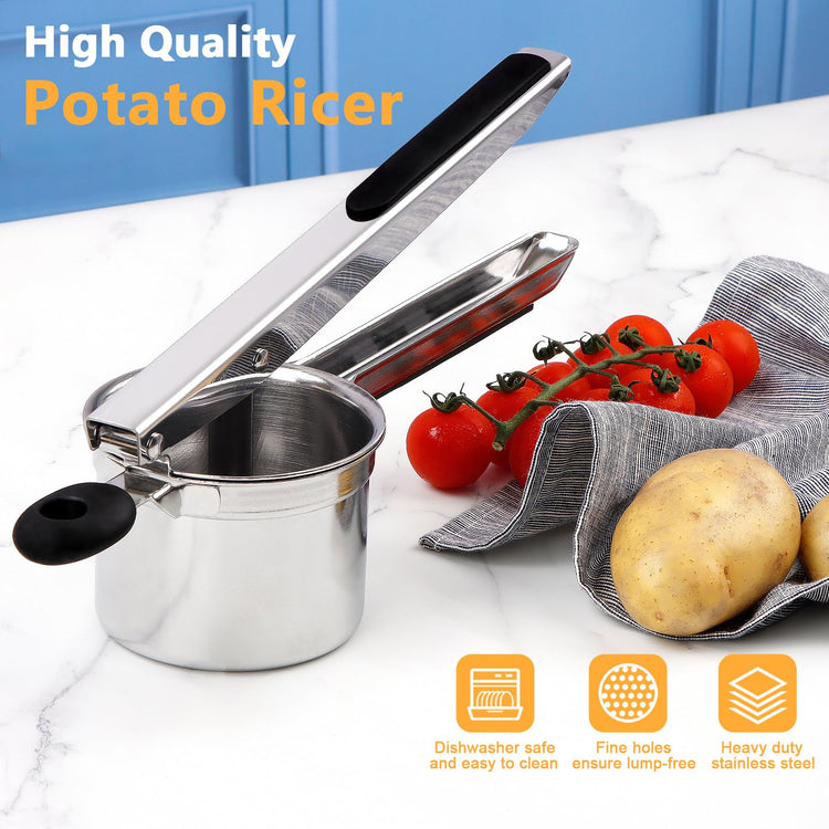 Potato Ricer Heavy Duty Stainless Steel Potato Masher and Ricer for Mashed Potatoes Tool