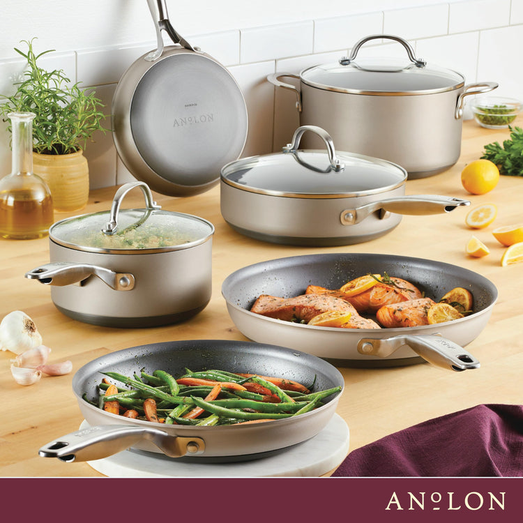 Achieve Hard Anodized Nonstick Cookware Pots and Pans Set