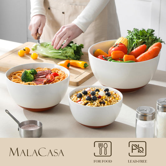 Ceramic Mixing Bowls (3 Count)