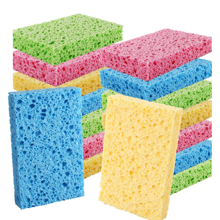 Cleaning Scrub Colored Sponge (16 Count)
