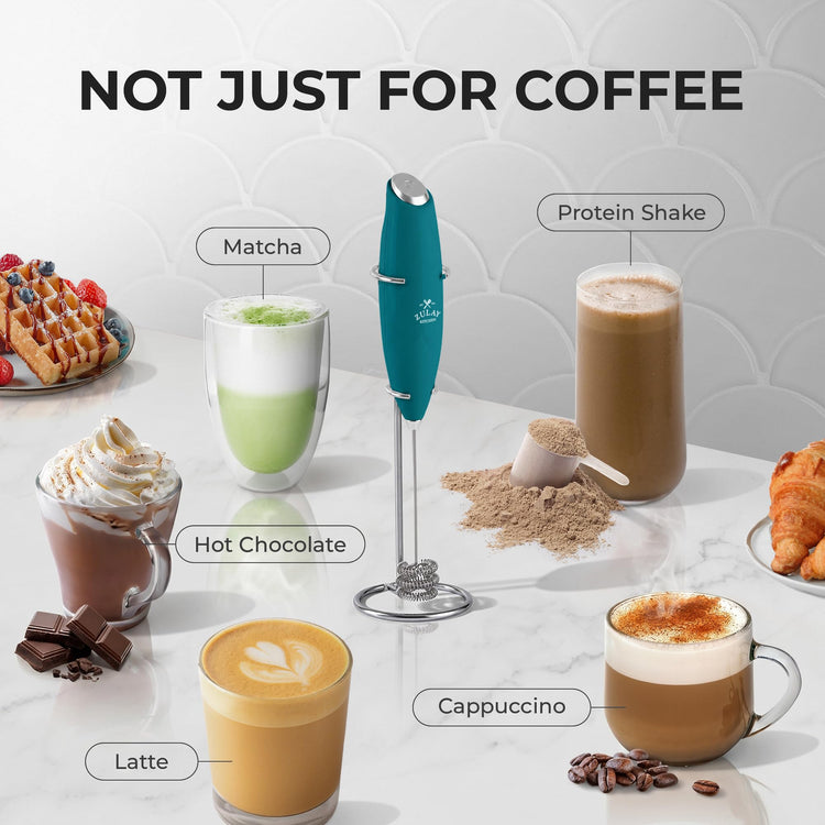 Powerful Milk Frother Wand With Duracell Batteries