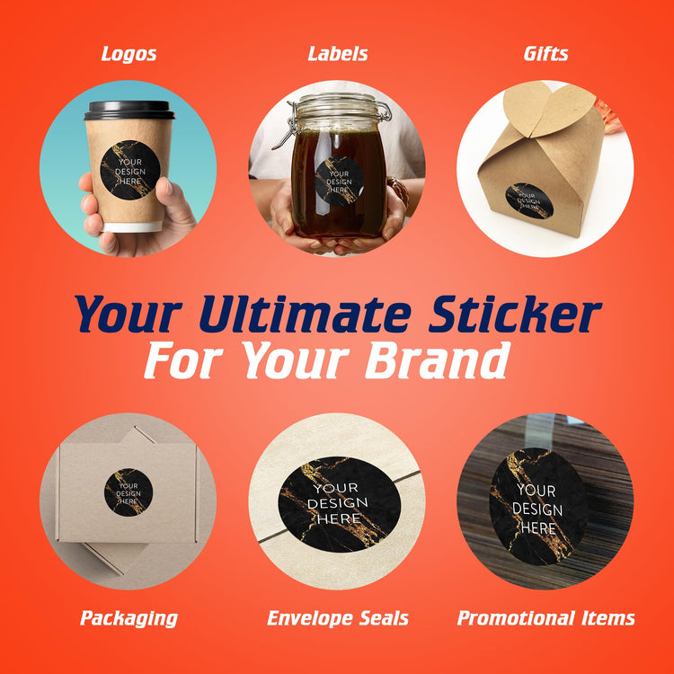 Custom Vinyl Stickers Your Image (100 Count)