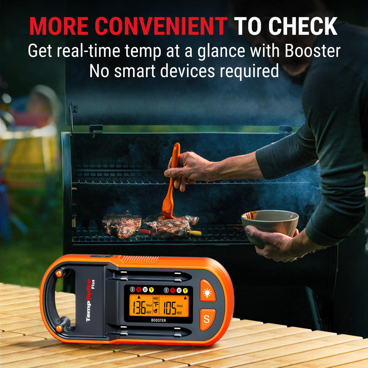ThermoPro TempSpike Plus 600ft Wireless Meat Thermometer with 2 Color