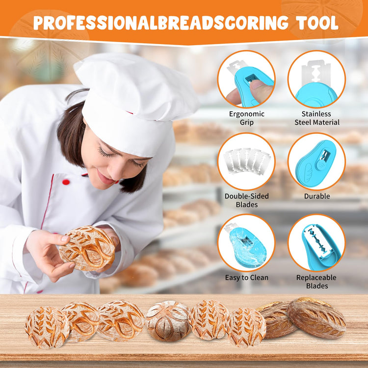 Extractable & Magnetic Bread Lame Dough Scoring Tool (5 Count)