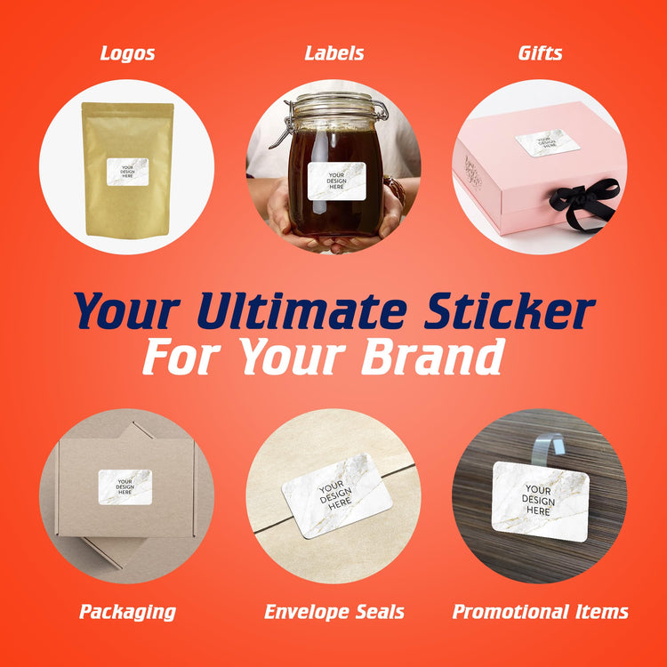 Custom Vinyl Stickers Your Image (100 Count)
