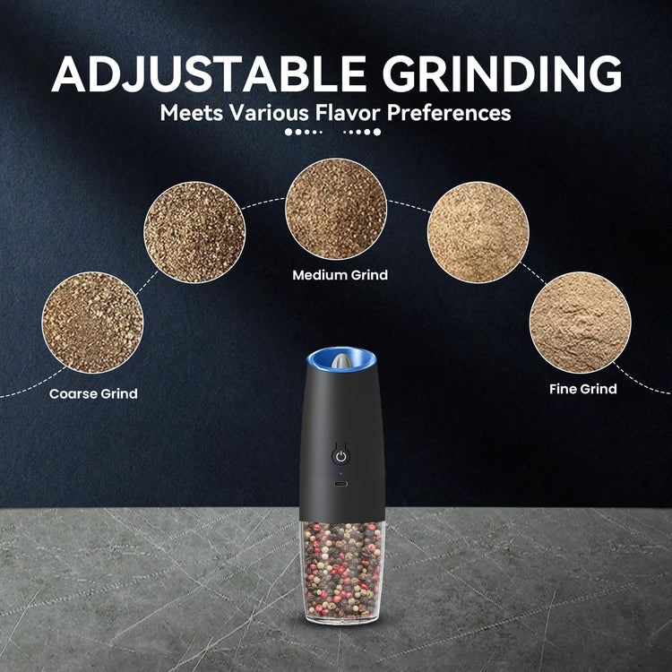 Rechargeable Electric Salt And Pepper Grinder Set