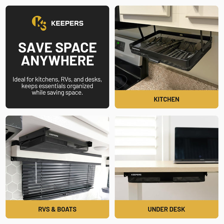 KEEPERS Under Desk Drawer Slide Out