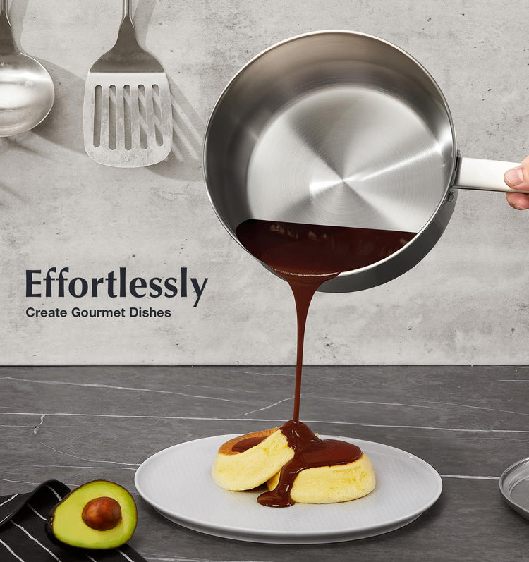 1 Quart Stainless Steel Saucepan