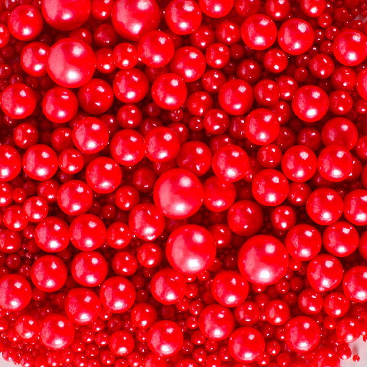 Red Pearl Sugar Sprinkles (4.58 Ounce)