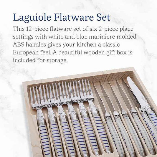 Jean Dubost JD97-15293 12 Piece Cutlery Set 12 Piece Cutlery Set, Mariniere