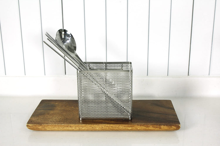 Kitchen Utensil Chopsticks Perforated Holder with Hooks