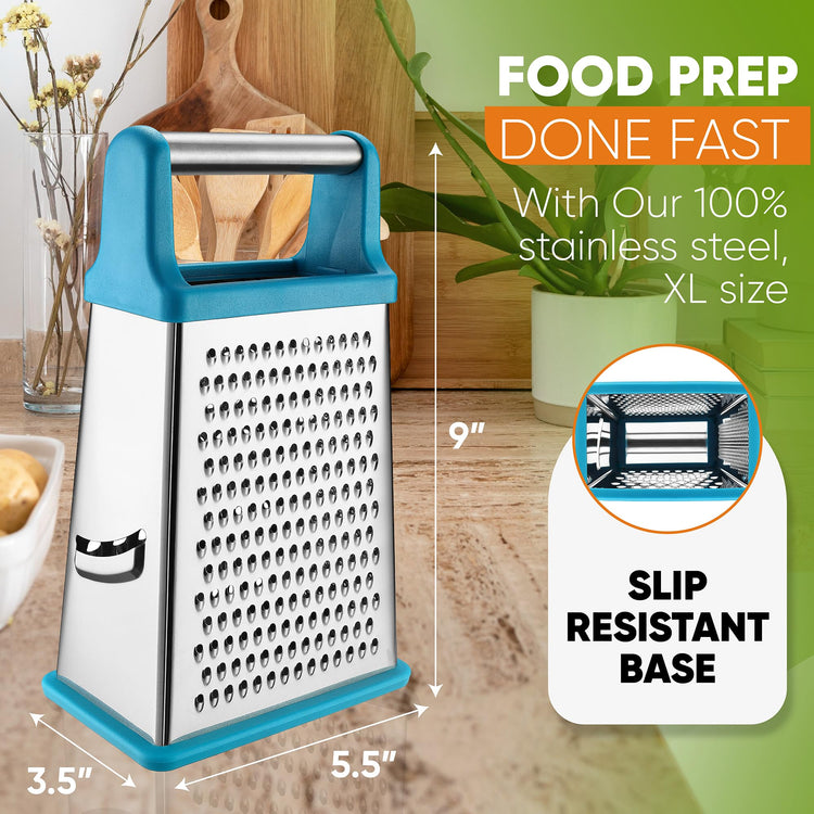 Stainless Steel XL Cheese Grater for Kitchen