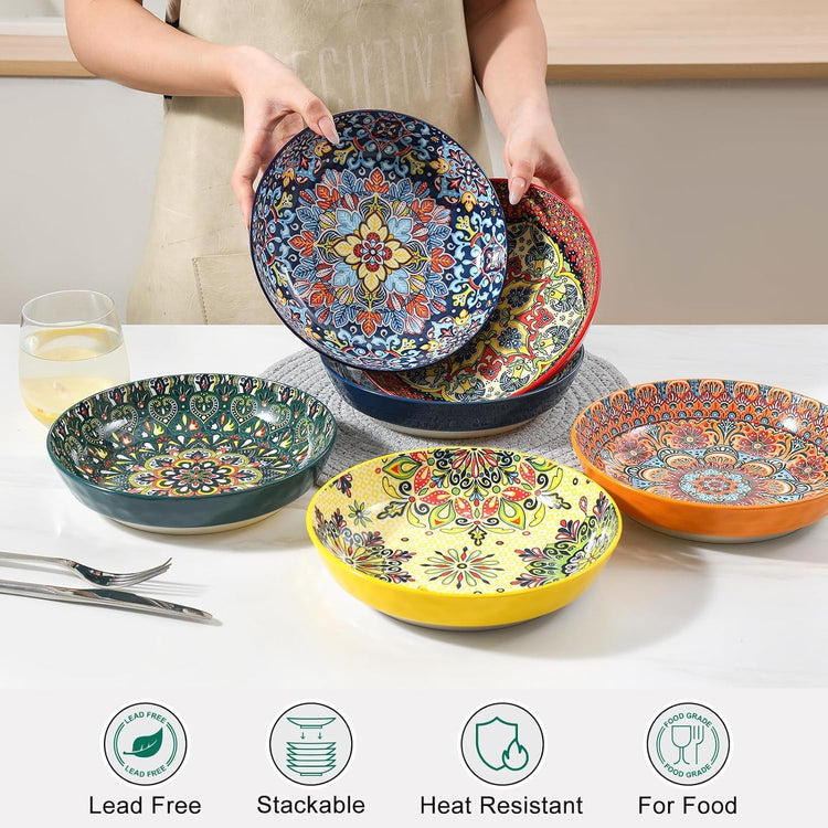 KitchenTour Pasta Bowls Set of 6