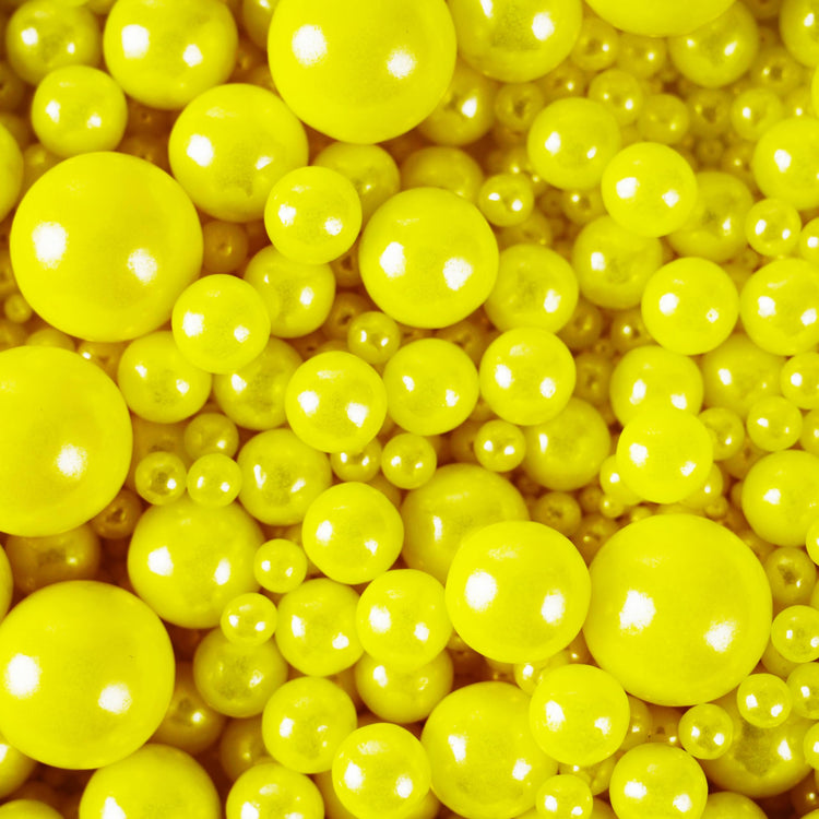 Yellow Pearl Sugar Sprinkles (4.58 Ounce)
