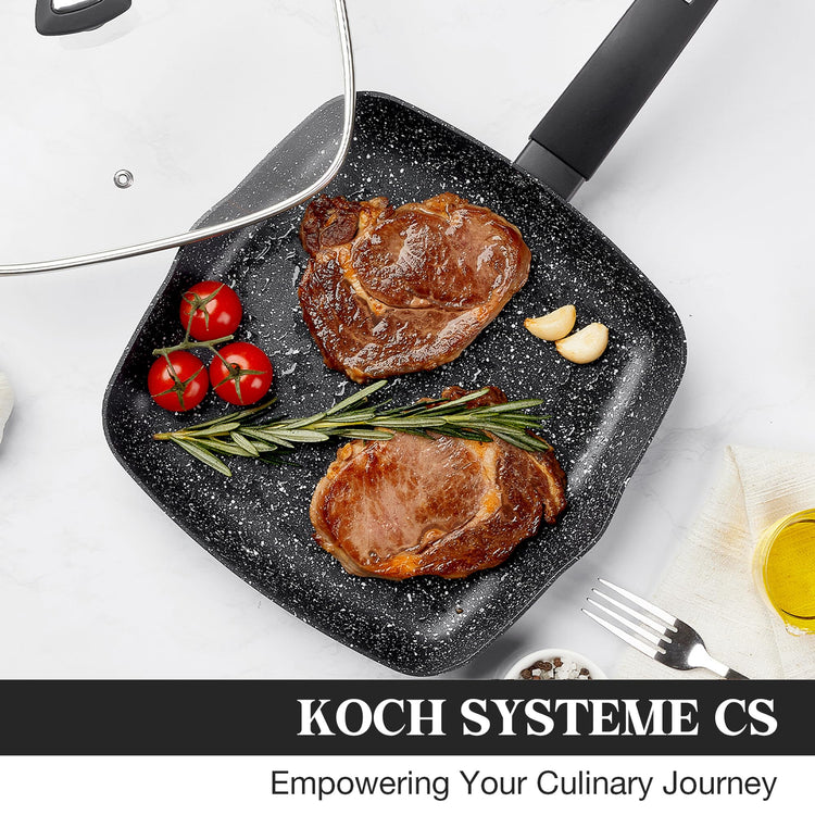 9.5 Inch Nonstick Grill Pan for Stove Tops