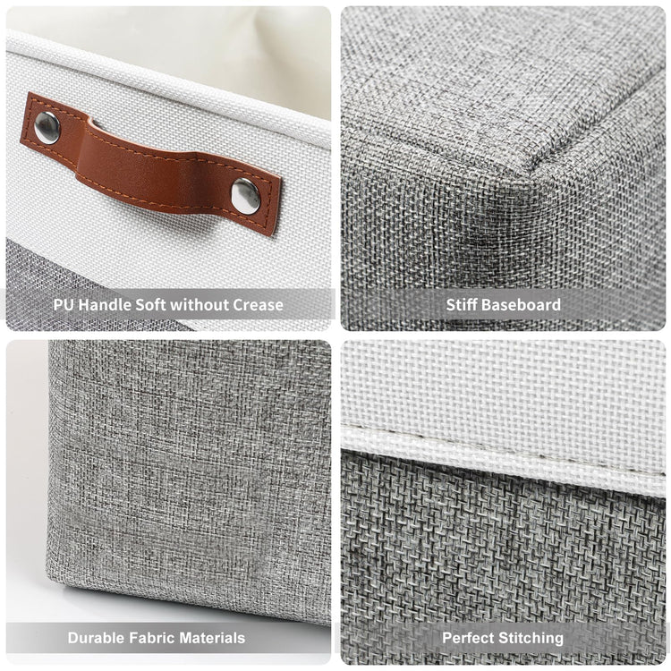 Collapsible Fabric Storage Cubes 11x11 Cube Storage Bins (4 Count)