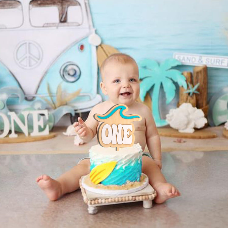 Ocean Wave Cake Topper for 1st Birthday