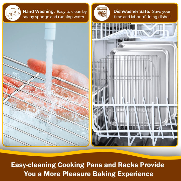 16 Inch Baking Sheet with Rack Set