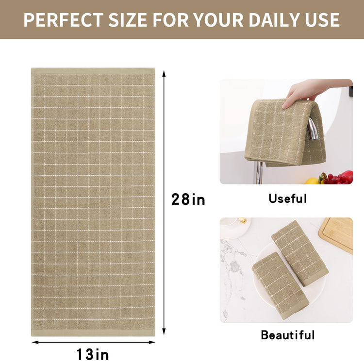 100% Cotton Terry Kitchen Towels (8 Count)