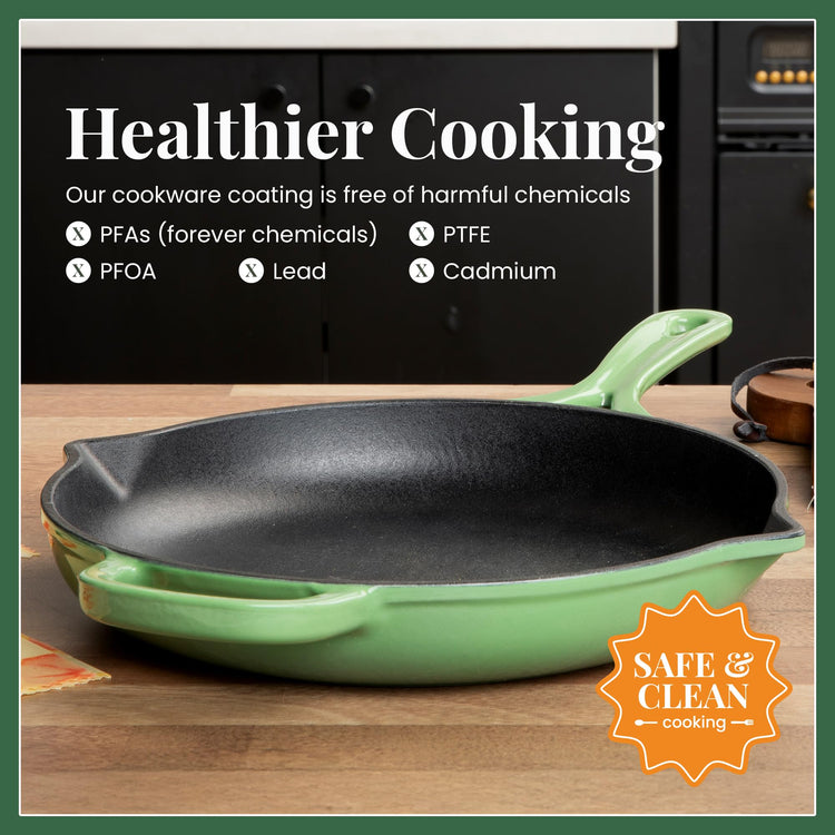 Enameled Cast Iron Skillet
