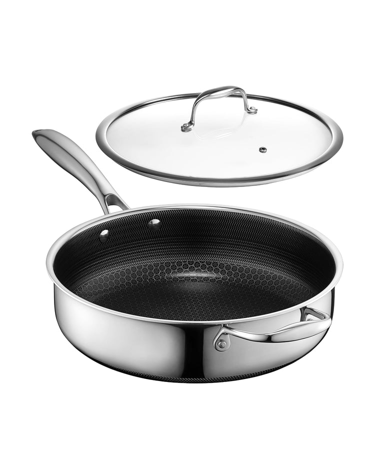 3.3 Qt Hybrid Nonstick Deep Sauté Frying Pan & Lid