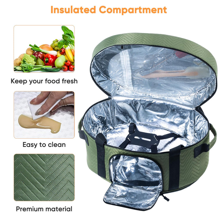 Insulated Slow Cooker Carrying Bag for 6