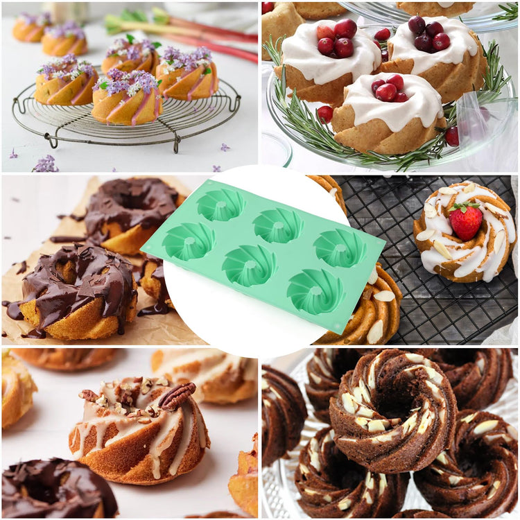 2 Pcs Mini Fluted Cake Pan (2 Count)