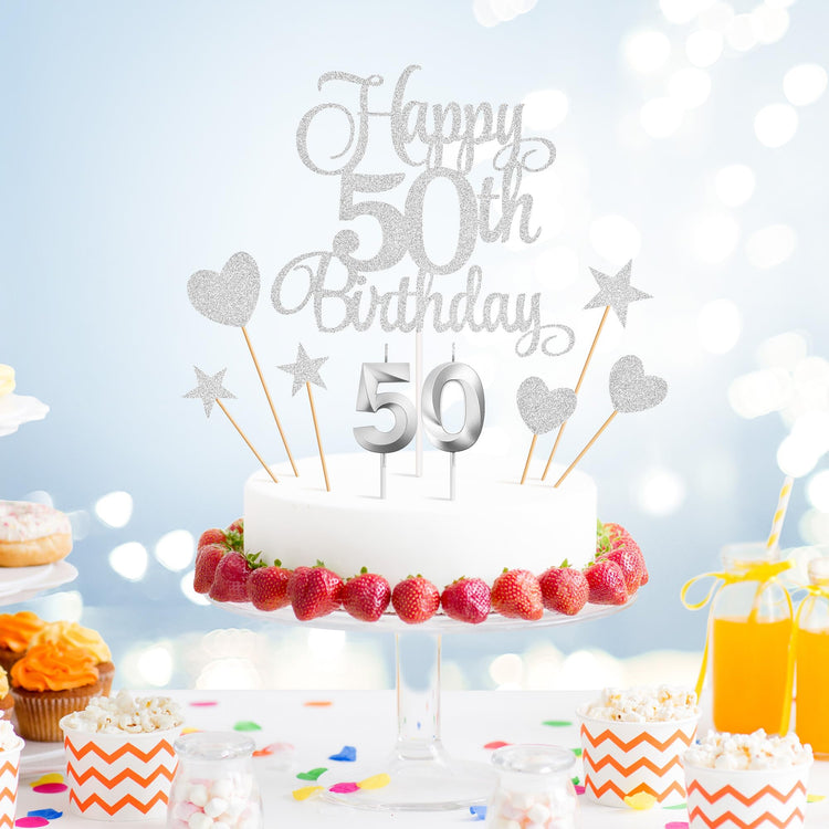 50th Birthday Cake Decorations