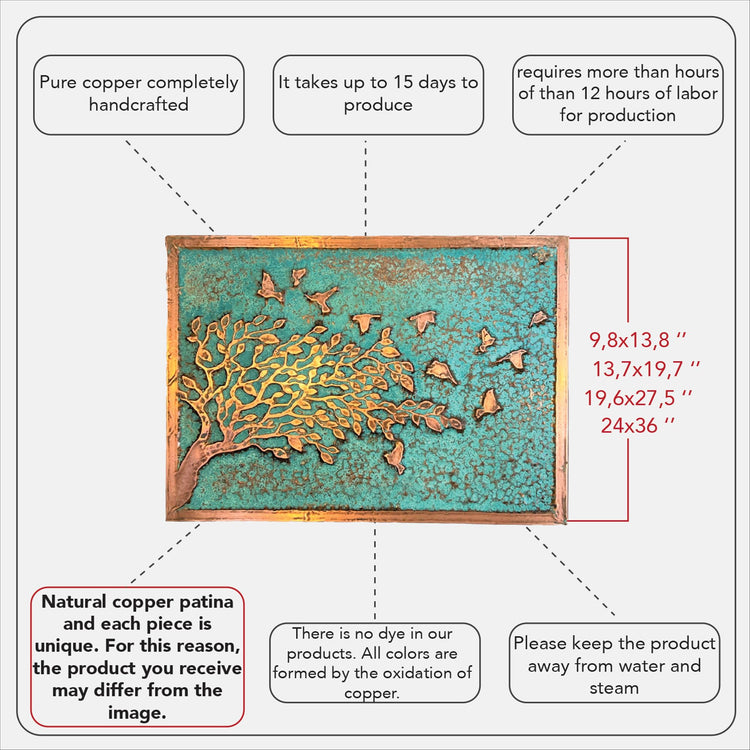 Handmade Copper Wall Art for Home