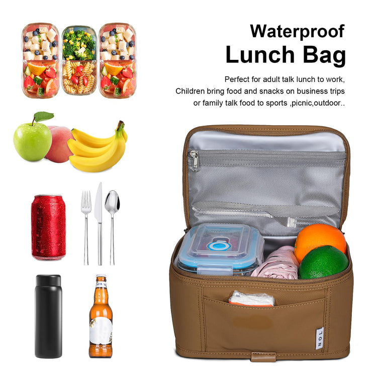 NOL Small Lunch Bag Mini Lunch Box Insulated Lunch Bag for Men