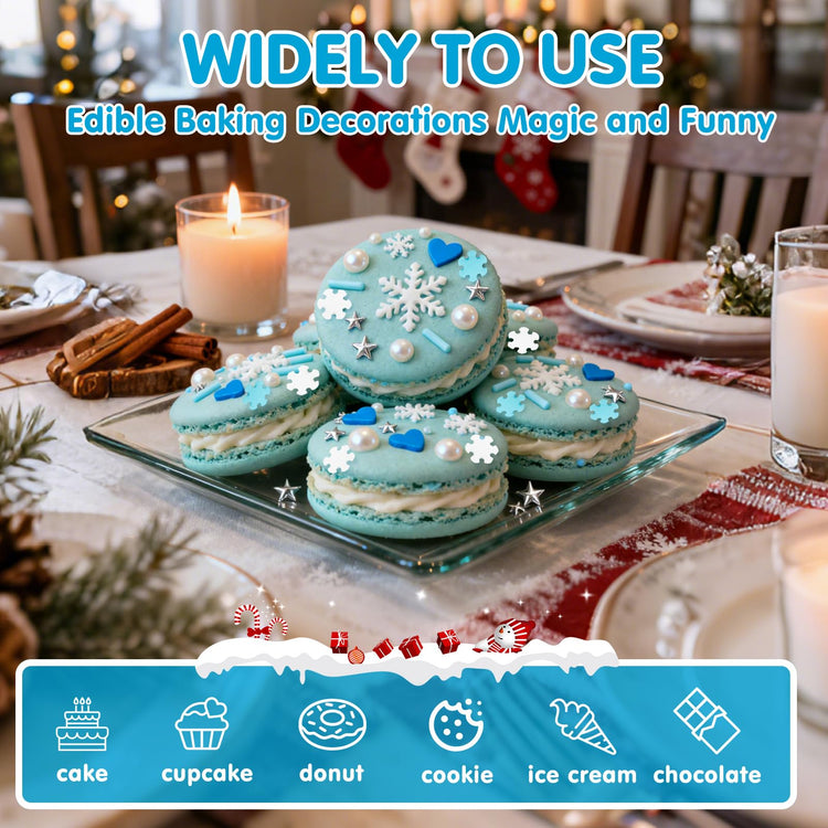 Edible Snowflake Sprinkles (4.5 Ounce)