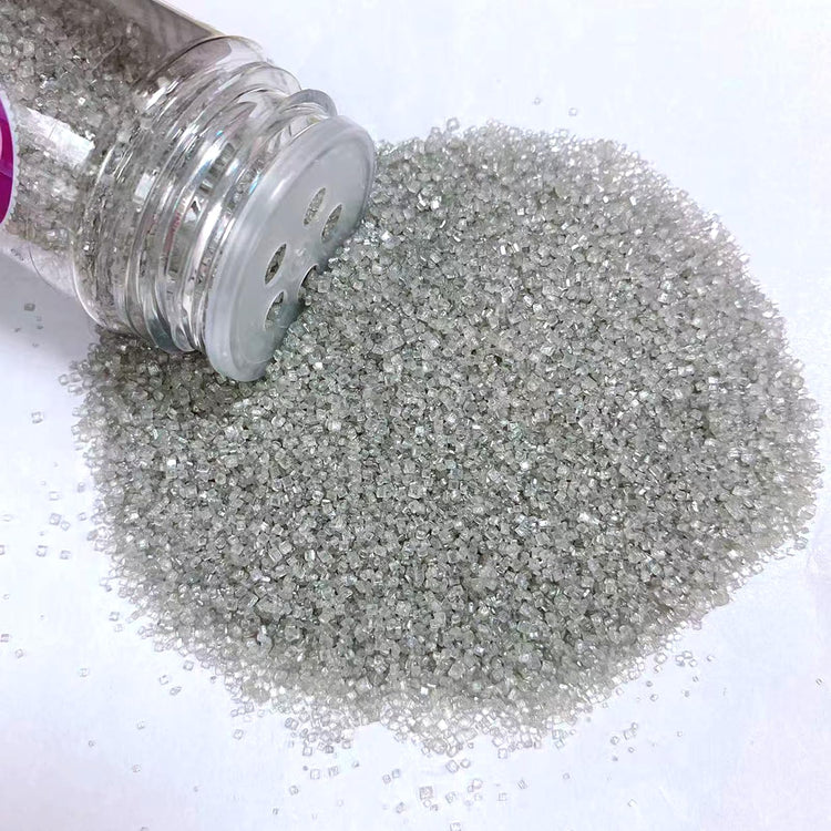 Sliver Sanding Sugar for Baking Edible Sparkling Sugar Sprinkles Coarse Sugar Crystals for Baking Topping Cake Cookie Cupcake Topper Ice Cream Decoration Supplies 3.2 OZ (3.2 Ounce)