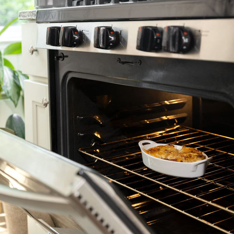 Oval Au Gratin Baking Dishes for Oven Safe and Microwave Cooking and Baking (4 Count)
