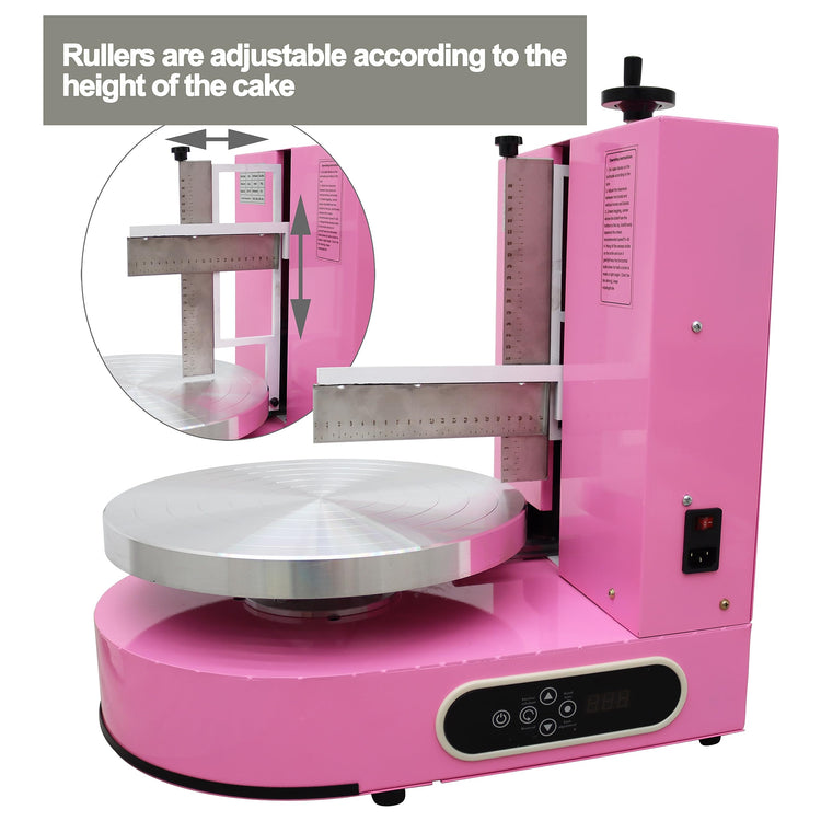 Cake Decorating Coating Machine Cream Spreading Automatic Frosting Turntable with Graduated Scraper 60